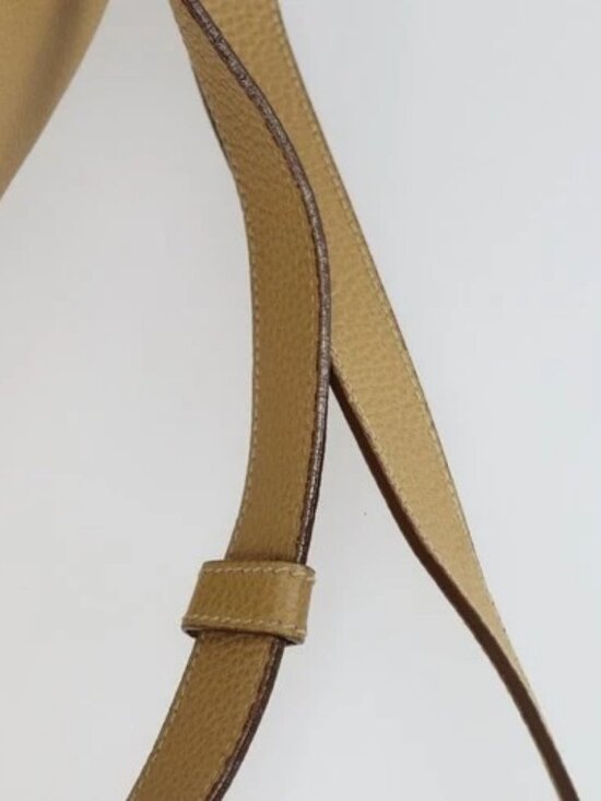 PRADA Backpack Nylon Leather Beige Silver Auth 164518 main image 5